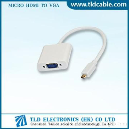 Micro hdmi to VGA output projector monitor adapter